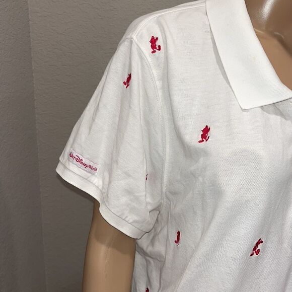 Vintage Disney Mickey Mouse polo shirt with appliqués - Picture 2 of 3